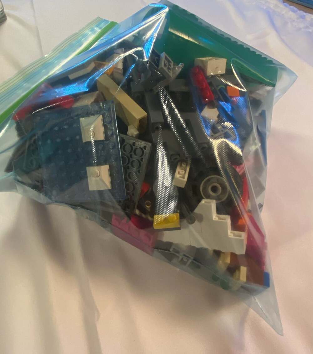 LEGO Assorted Bulk Bricks and Plates Mixed Lot in Bag. 2lbs